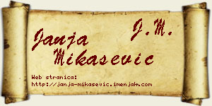 Janja Mikašević vizit kartica